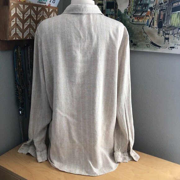 Orvis Linen Button Up Shirt - Coastal Chic Beachy - Picture 4 of 11